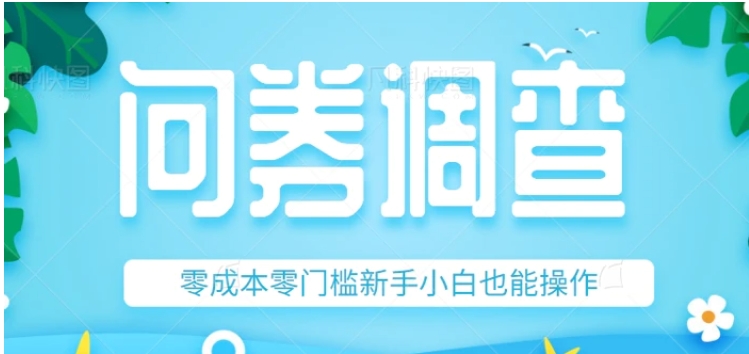 最新问卷调查赚钱项目，零成本零门槛新手小白也能操作，附上亲测技巧！-巨丰资源网