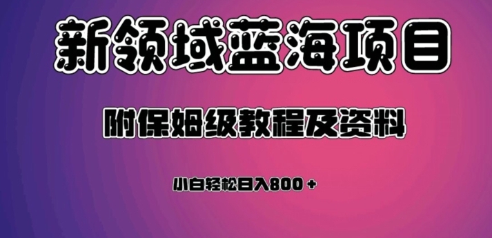 虚拟资源蓝海领域新项目，轻松日入800＋，附保姆级教程及资料-巨丰资源网