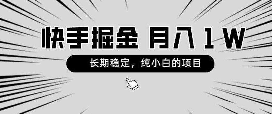 （8988期）快手项目，长期稳定，月入1W，纯小白都可以干的项目-巨丰资源网