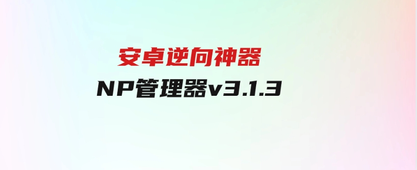 安卓逆向神器NP管理器v3.1.3-巨丰资源网